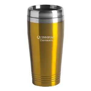  Quinnipiac University   16 ounce Travel Mug Tumbler   Gold 