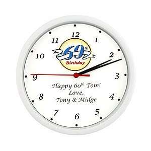  60th Birthday Ideas Personalized 60th Birthday Clock 