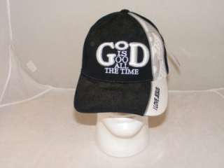 GOD IS GOOD I LOVE JESUS CHRISTIAN CHRIST BLACK HAT CAP  
