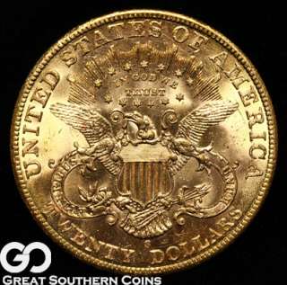 1900 S $20 GOLD Liberty Double Eagle NEAR GEM BU ** LUSTROUS BLAZER 