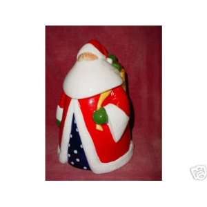  Santa with Bag of Toys Cookie Jar 