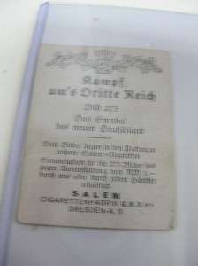 German Cigarette Card Salem Cigaretten Fabric Dresdan Kampf Ums 
