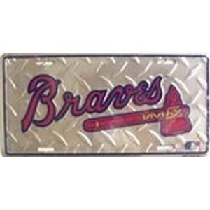 Atlanta Braves Diamond MLB License Plates Plate Tag Tags auto vehicle 