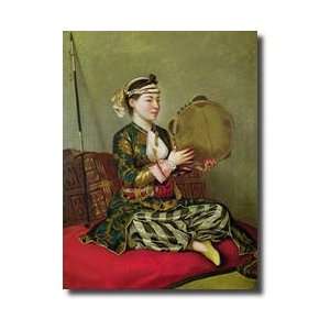  Turkish Woman With A Tambourine Giclee Print