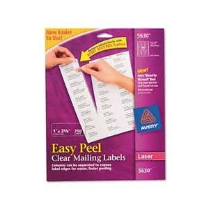  Avery® AVE 5630 EASY PEEL LASER MAILING LABELS, 1 X 2 5/8 