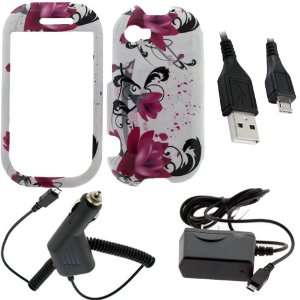 On Hard Case + Micro USB Car Charger Vehicle Power Adapter + Micro USB 