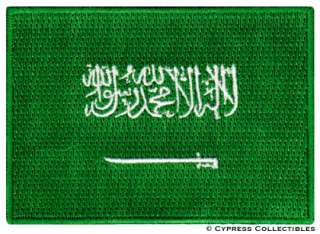 SAUDI ARABIA FLAG embroidered iron on PATCH ARABIAN new  