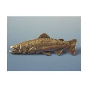  Painted Pewter Pin Jumping Rainbow Trout By Rivers Edge 
