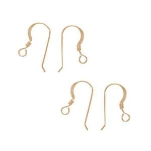  14K Gold Filled French Wire Earring Hooks (4) Arts 