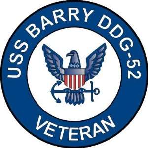  US Navy USS Barry DDG 52 Ship Veteran Decal Sticker 3.8 
