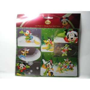  Mickey Mouse Foil Gift Tags   16 Peel N Stick Tags 