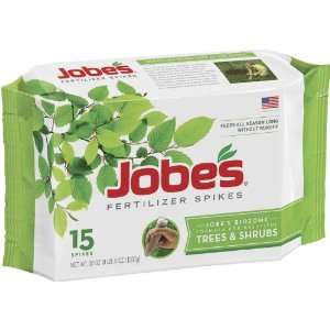  Jobes 1610 Tree Outdoor Fertilizer Food Spikes, 15 Pack 