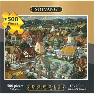   Art 500 Piece Puzzle Solvang CA 16 x 20 Danish Village Toys & Games