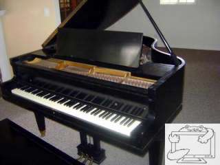 1950 51 Cable Nelson Black Baby Grand Piano  