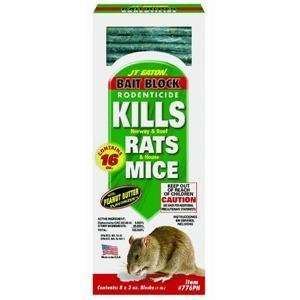  Eaton J T 8Pk 2Oz Rat/Mouse Block 776Pn Rodenticide Patio 