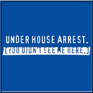 Under House Arrest You Didnt See Me T Shirt S 3X,4X,5X  