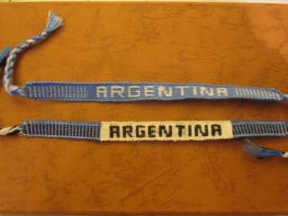 COUNTRY FLAG WRISTBAND FRIENDSHIP BRACELET, ARGENTINA  