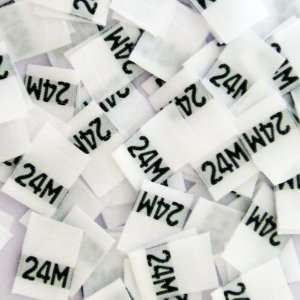  Twenty four Month Clothing Size Labels (Package of 100 