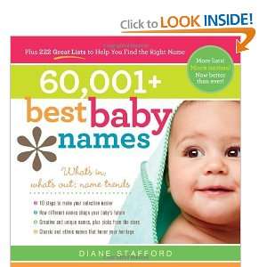  60,001+ Best Baby Names , 2E [Paperback] Diane Stafford 