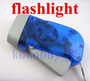 G1038 No need Battery Hand Pressing 3 LED Flash Light  