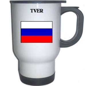  Russia   TVER White Stainless Steel Mug 