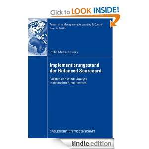 Implementierungsstand der Balanced Scorecard Fallstudienbasierte 