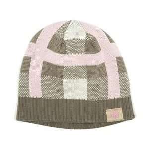   Homewood Womens Knit Cap   Grey/Pink Adjustable