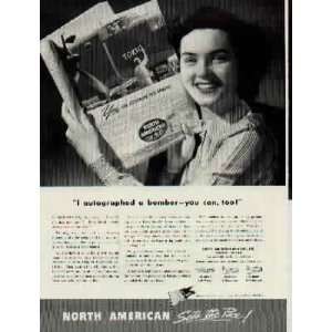   can too B 25 Mitchell  1943 North American Aviation ad, A1146