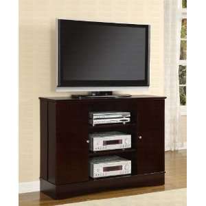  DVD/CD Storage TV Stand in Cappuccino