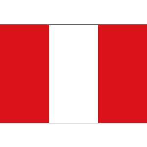  Peru 5 x 8 Nylon Flag   No Seal Patio, Lawn & Garden
