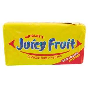 Wrigleys Juicy Fruit Gum   Plen T Pak, 17 ct  Grocery 