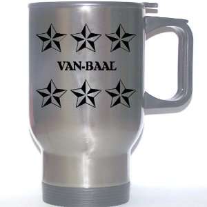  Personal Name Gift   VAN BAAL Stainless Steel Mug (black 