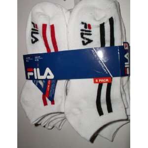 Fila All Sport Boys Low Cut Socks,6 pair, Sock Size 9 11, Shoe Size 4 