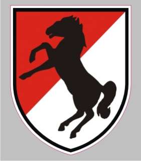 AR 2009 11th Armored Cavalry Regiment Army Military Bumper Sticker 