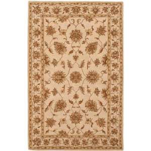  Jubilee Collection Ivory Floral Hand Tufted Wool Area Rug 