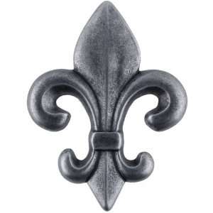   Fleur de Lis Pewter Knob   New Orleans Knob   2 1/2