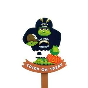   Chargers NFL Halloween Frankenstein Stake Wood (30) 