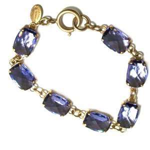  Catherine Popesco 14K Gold Plated Multi Faceted Tanzanite 