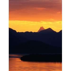  Sunset Over Mountains and Lake Nahuel Huapi in Patagonia 