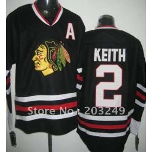  blackhawks #2 duncan keith black jersey hockey jerseys 