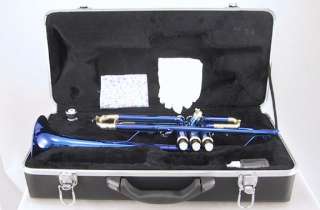 Beautiful Band Approved Blue/Gold Trumpet w Hard Case  