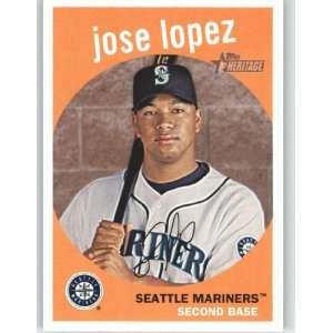  2008 Topps Heritage #33 Jose Lopez   Seattle Mariners 