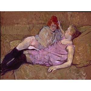  Oil Painting The Couch Henri De Toulouse Lautrec Hand 