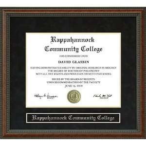 Rappahannock Community College Diploma Frame Sports 