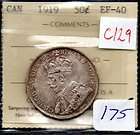 1902 Canada Silver Half Dollar ICCS Graded EF 40 C119  