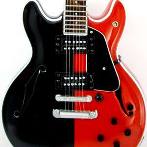 Miniature Guitar Tom Morello RATM ArtStar Ibanez Black Red  