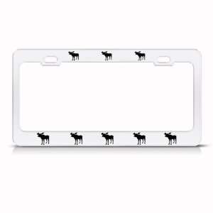 Moose Animal Metal license plate frame Tag Holder