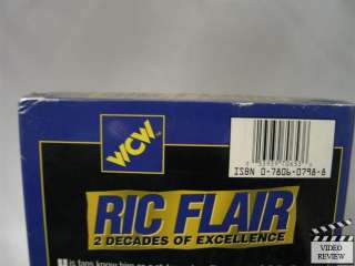 WCW Ric Flair 2 Decades of Excellence VHS 053939706536  
