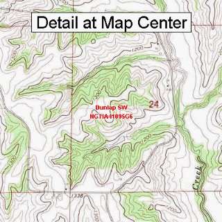  USGS Topographic Quadrangle Map   Dunlap SW, Iowa (Folded 