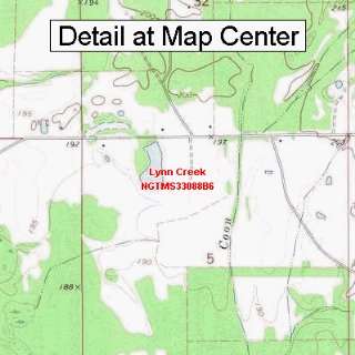  USGS Topographic Quadrangle Map   Lynn Creek, Mississippi 